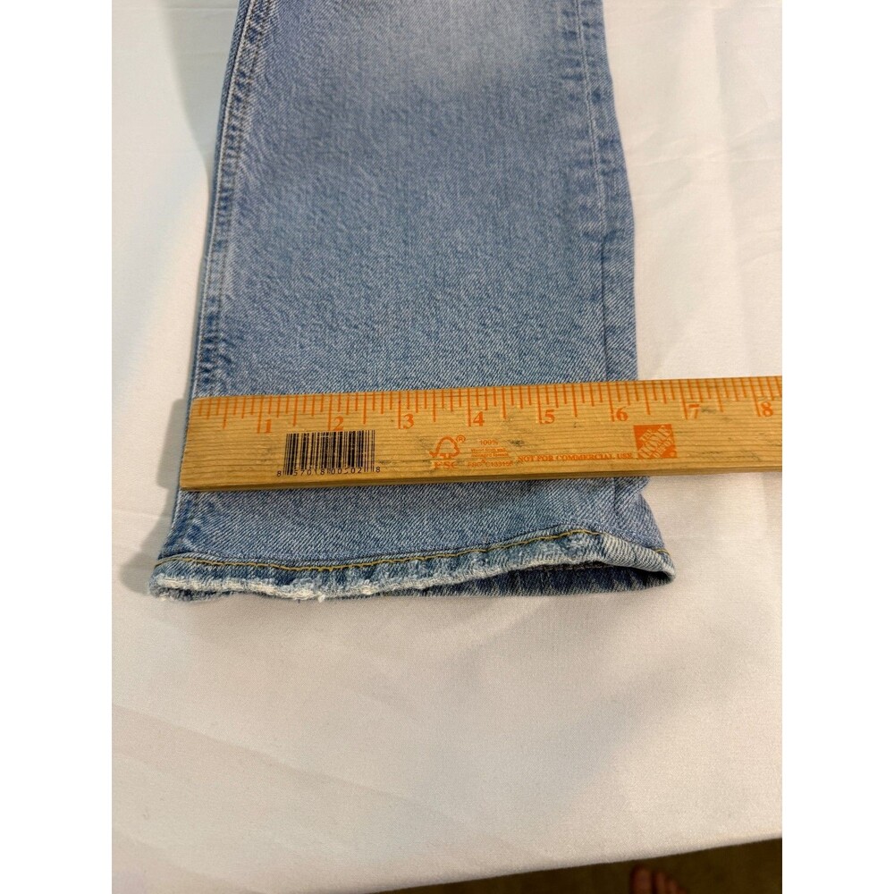 Agolde Riley High Rise Straight Crop Medium Wash Slim Straight Size 28 - Picture 11 of 16